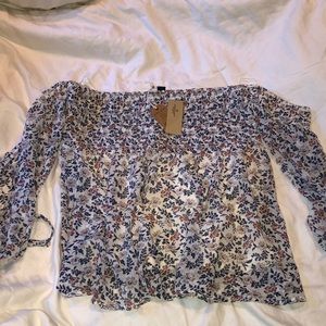 American Eagle off the shoulder shirt.